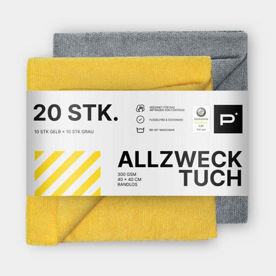Mikrofaser Set "Coating Crew" - 20 Stk. / randlos / 300 GSM